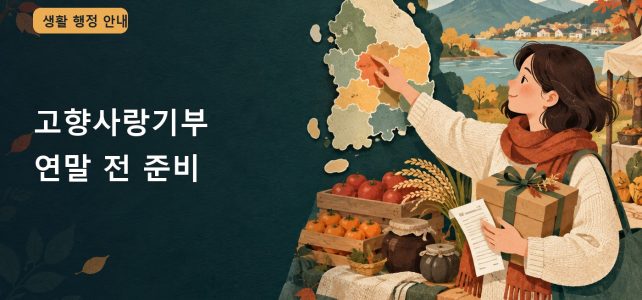 고향사랑기부제 연말 전 준비, 기부 지역과 답례품부터 확인하기 고향사랑기부제 연말 전 준비, 기부 지역과 답례품부터 확인하기